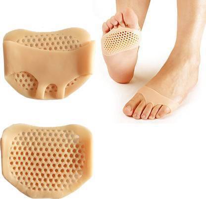 STORKLER Silicone Gel Half Toe Sleeve Anti-Skid Forefoot Soft Pads for Pain Relief Sock Pad Foot Support