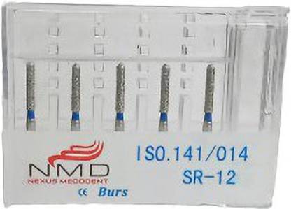 NMD NEXUS MEDODENT Straight Round End Diamond Bur Kit (SR-12) Surgical Plier