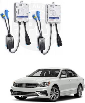 PRTEK HID Xenon Headlight Ballasts Replacement 55W Slim Ballast with Canbus EMC Super Decoder Alternate Current AC, 1 Pair Passat Vehical HID Kit