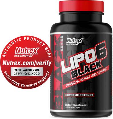 Nutrex LIPO-6 BLACK 120 CAPS {DMAA-FREE} EXTREME FAT BURNER SUPPLEMENT