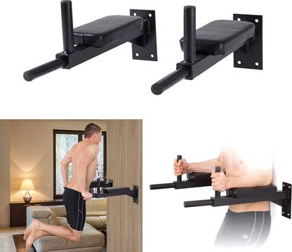 FITNACE DIPS BAR STAND HEAVY DUTY WALL MOUNTING DIPS BAR FOR MEN WOMEN Dip Station