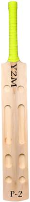 Y2M Good Quality Scoop Design Bat , Plain Bat P2 Kashmir Willow Cricket  Bat For 15+ Yrs