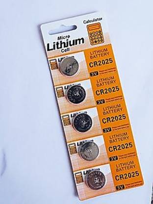 Lithium Micro Cell CR2025 Coin 3v PACK of 5  (Pack of 5)  Battery