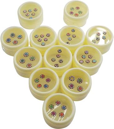 Little World BINDI BOX ROUND SHAPE FOREHEAD Multicolor Bindis
