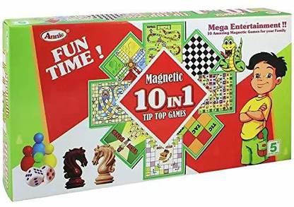 Muren Magnetic 10 in 1 Board Game Including Chess, Ludo, Snake & Ladders and Many More Attractive Games… Strategy & War Board Game