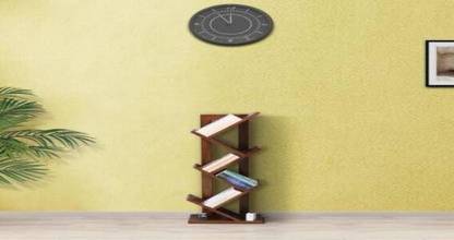 CHITRA FURNITURE Solid Wood Sheesham Wood Bookshelf For Study Room, Office, Library Solid Wood Open Book Shelf