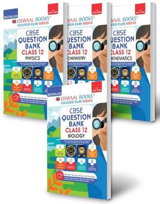 Oswaal CBSE Question Bank Class 12 (Set Of 4 Books) Physics, Chemistry, Biology, Mathematics (For 2022 Exam)