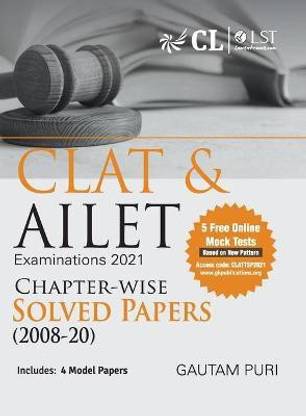 Clat & Ailet 2021 Chapter Wise Solved Papers 2008-2020