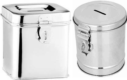 for lifestyle square & r Coin/Money box/coin box Case Gift Item Coin Bank (Silver) Coin Bank (Silver) Coin Bank (Silver) Coin Bank