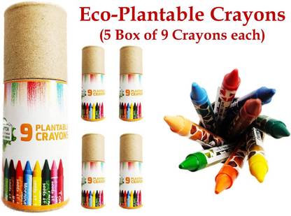 Prakrtik 5 Box of Plantable Crayons (Set of 9 each box)