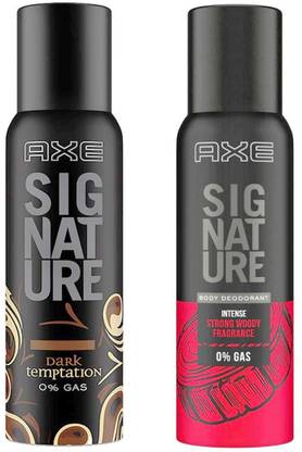 AXE Signature Dark Temptation 122ml + Intense Body Deodorant 122ml Deodorant Spray  -  For Men