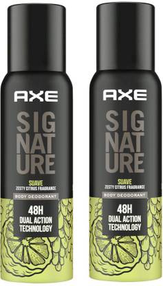 AXE Signature Suave Body Deodorant 2X122ml Deodorant Spray  -  For Men