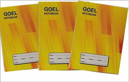 GOEL BOOK DEPOT NEW Regular Notebook SINGLE RULD NOTEBOOK 117 Pages