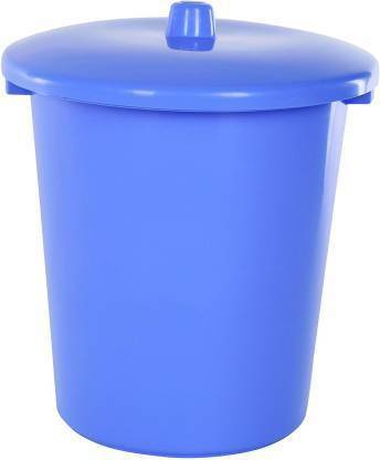 YASHODEEP PLASTIC Simple Design Construct Unbreakable Plastic Using Dustbin ( 13 L ) - Blue Plastic Dustbin