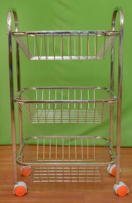 Kitchen Bazzar Steel Fruit & Vegetable Basket