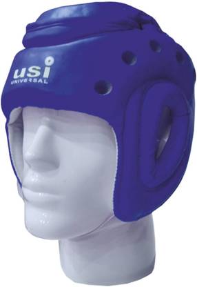 USI UNIVERSAL Martial Art Head Guard BLUE (616APUT) (Pack Of 1) Boxing Head Guard