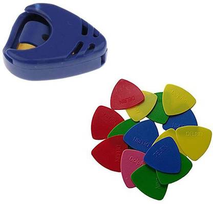 SG MUSICAL SGM-GC9 Standard Guitar Combo Of 1 Holder And 20 Plectrum Guitar Pick