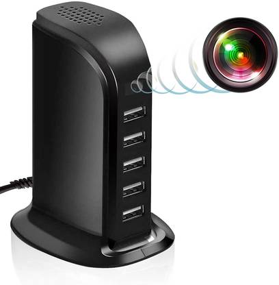 Second Vision Hidden Spy USB Charger Camera, Spy Camera 5-Port USB Hub Covert Nanny Cam 1080P HD WiFi Camera for Home Surveillance with Motion Detection iOS & Android APP Remote Control Spy Camera
