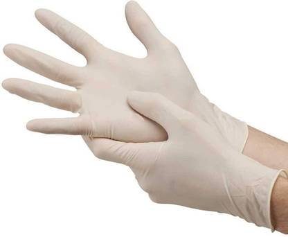 Zepham Examination Gloves Color-White Latex Examination Gloves