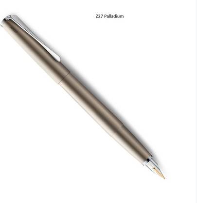 LAMY LAMY studio Oblique Medium Nib Fountain Pen with Converter Z27 Palladium Fountain Pen