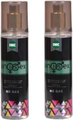 IMC Unisex deodorant spray (No gas) pack of 2 Perfume  -  270 ml