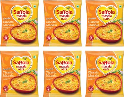 Saffola 3 MINUTES MASALA OATS CLASSIC PACK OF 6 234 g