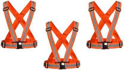 VKR universe High Visibility Protective Safety Reflective Vest Belt Jacket, Night Cycling Safety Jacket