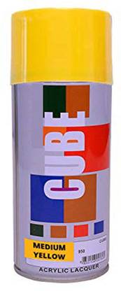 Savgyan Aerosol Multi Purpose Medium Yellow Spray Paint Matte Finish For Car, Bike, Art & Craft Work, 400ml Yellow Spray Paint 400 ml