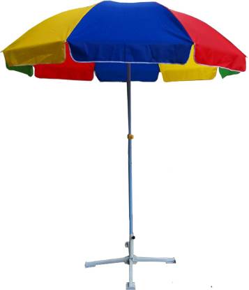Rainpopson Garden Umbrella With Stand, Big Size Umbrella For Garden