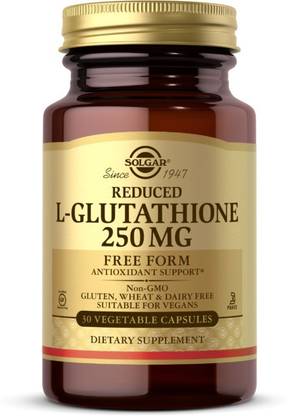 Solgar Reduced L-Glutathione Vegetable Capsules 250 mg 30 Count