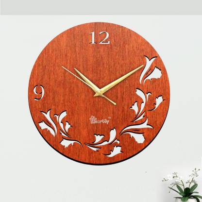 Og 30 5 Cm X Wall Clock, Wooden Wall Clock Flipkart