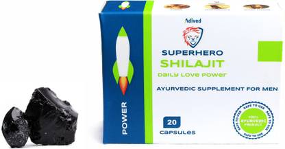 Adived Superhero Shilajit Power Supplement for Men