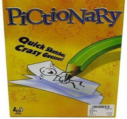 SHPAZZ PICTIONARY Board Game , Quick Sketches, Crazy Guesses! For Adults,Teens and Children Party & Fun Board Game
