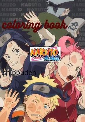 naruto shippuden coloring book
