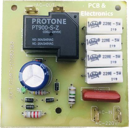 Pcb And Electronics Soft Starter For Amplifier Upto 2000w Compact Design Electronic Components Electronic Hobby Kit