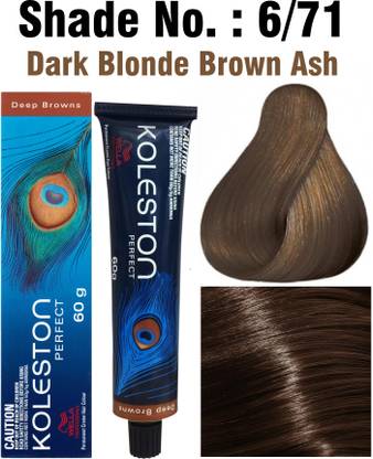 Wella Professionals Koleston Perfect Deep Browns Hair Color 6/71 Colorant Tube 60g , Dark Blonde Brown Ash