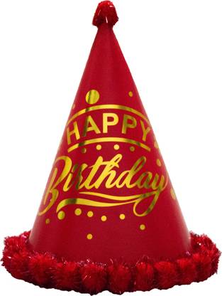 KRIVEK Happy Birthday Party Hat for Kids Children Cone Celebration Craft Paper Cap