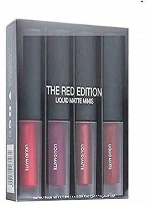 KASCN The Red Edition Liquid Matte Lipstick - Set of 4
