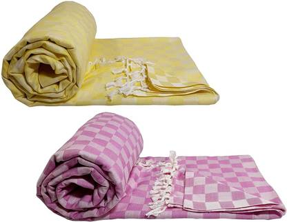 Lucky Sleep Cotton Checkered Men Shawl