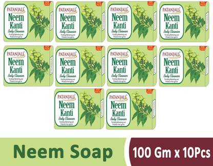 PATANJALI NEEM KANTI BODY CLEANSER SOAP ( PACK OF 10 )