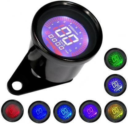 Olsic BIKE DIGITAL METER SPEED ODOMETER OIL METER HOUR SPEEDOMETER LCD TACHOMETER INSTRUMENT BLACK Digital Speedometer