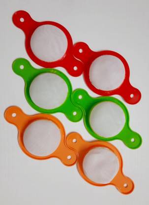 Samarpan Unique handle free Strainer For Cup With Plastic Mesh Ideal For Tea and Coffee Tea Strainer