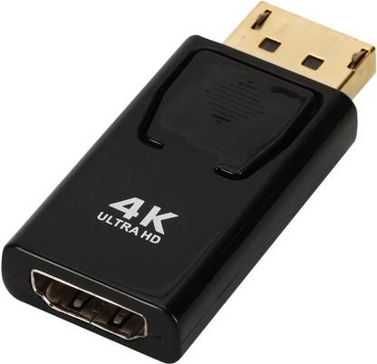 REC Trade  TV-out Cable DP to HDMI Adapter, DisplayPort (DP) to HDMI 4k Video Audio Converter Adapter 1080p Compatible with Monitor Projector 4K Video Audio Adapter.