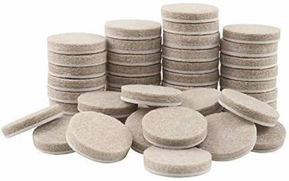 DEVICE Self Sticking Round NonSkid Protector Furniture Noise (White, 0.75 inch) 40 Pcs Bed Legs