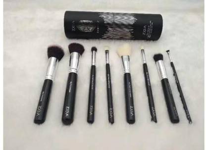 ZOEVA black bamboo makeup brushes set of 8