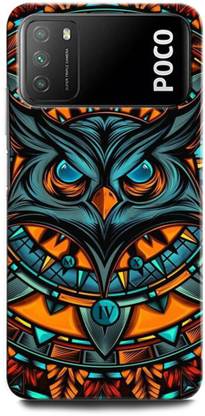 INTELLIZE Back Cover for POCO M3 MZB087AIN OWL, TRIPPY, WORLD, EYE, USA, ILLUMINATI, MASONICO, OWL