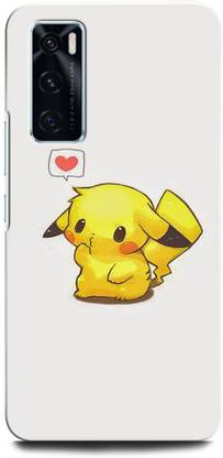 INTELLIZE Back Cover for ViVO V20 SE V2022 PIKACHU, POKEMON, GAME, CARTOON, HEART