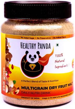 HEALTHY PANDA Organic Sprouted Multigrain Dry fruit Malt/Multigrain Health Mix(1000Gms)500Gms x2 Nutrition Drink