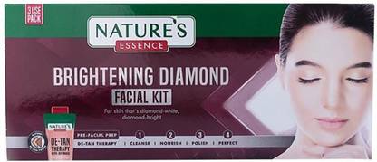 Nature's Essence Brightening Diamond Facial Kit - For skin that's diamond-white, diamond -bright