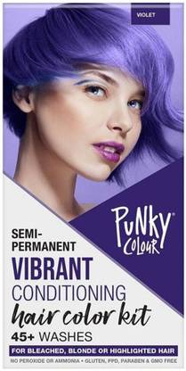 Punky Colour Semi-Permanent Hair Color Kit , Violet